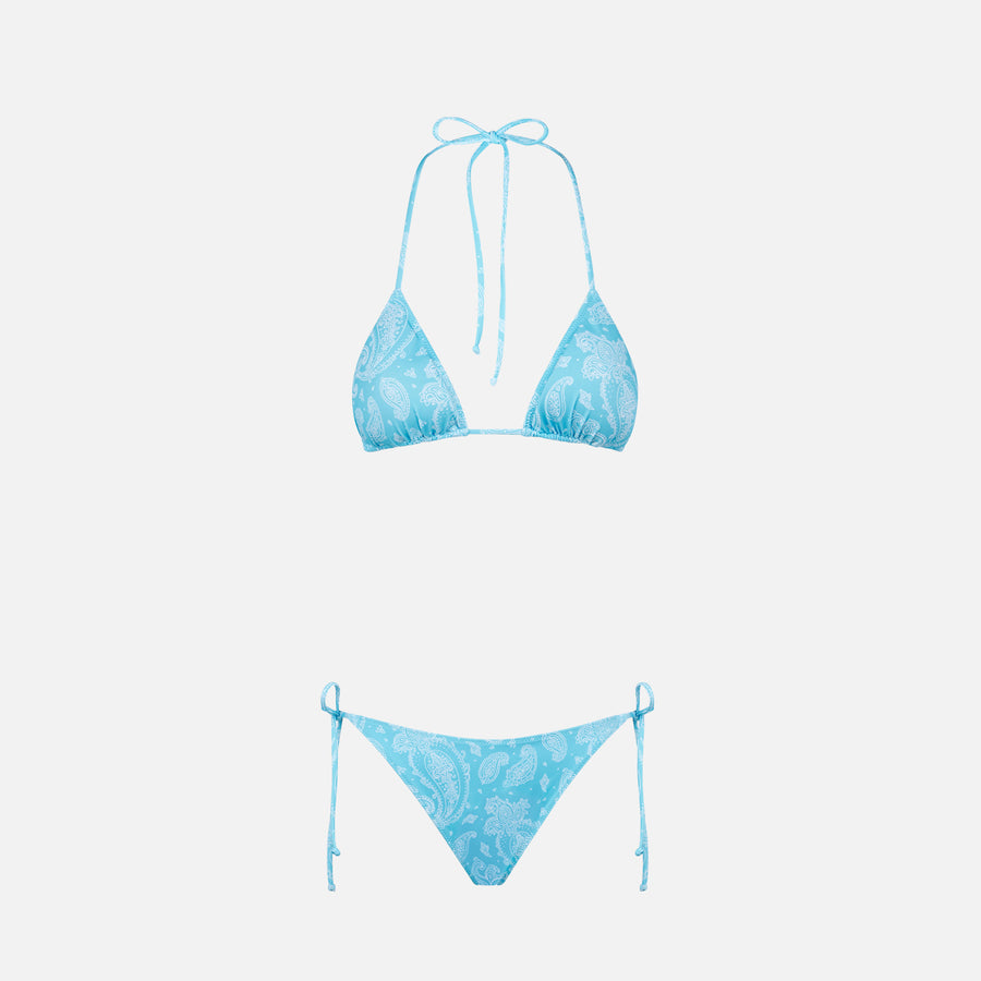 Mc2 Saint Barth Bikini Da Donna A Triangolo Con Stampa Paisley