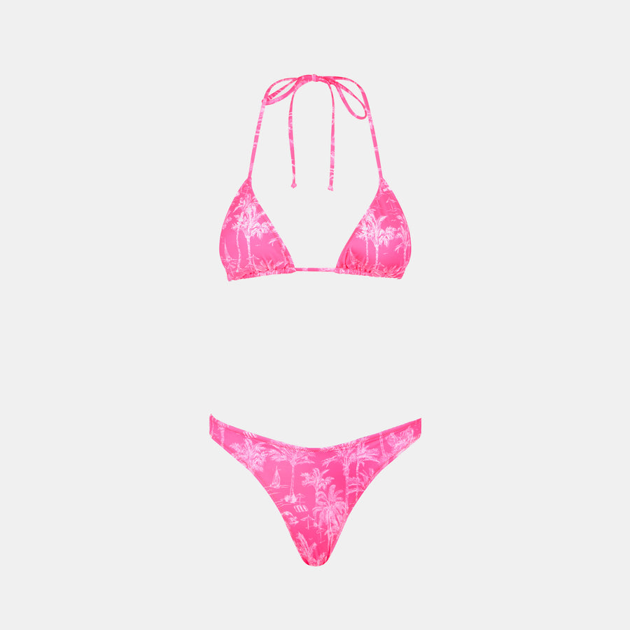 Mc2 Saint Barth Bikini Da Donna A Triangolo Con Stampa Toile De Jouy