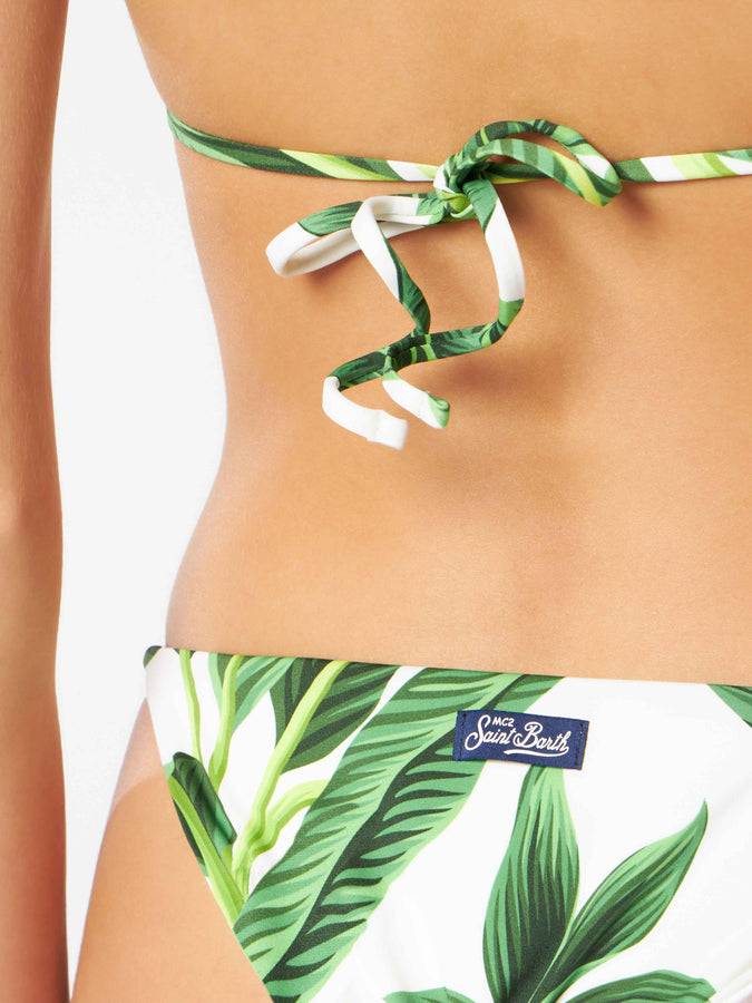 Mc2 Saint Barth Bikini Da Donna A Triangolo Con Stampa Tropicale
