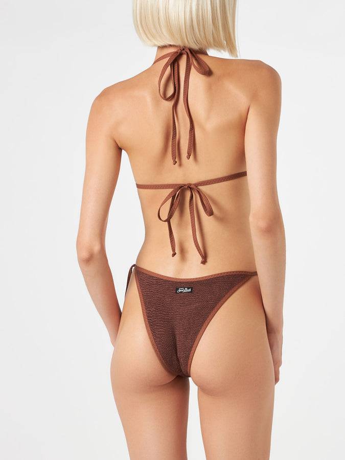 Mc2 Saint Barth Bikini Da Donna A Triangolo Crinkle