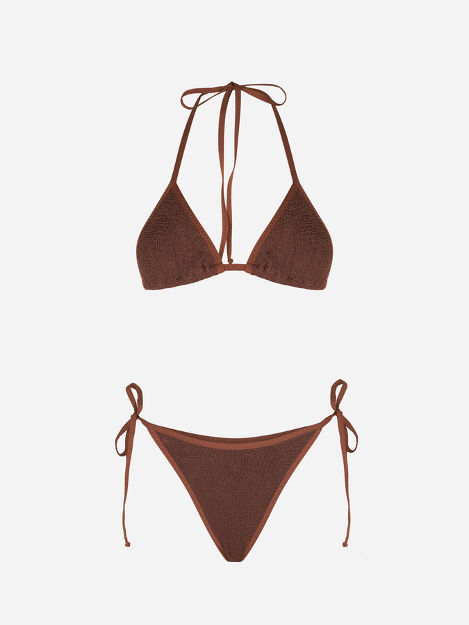Mc2 Saint Barth Bikini Da Donna A Triangolo Crinkle