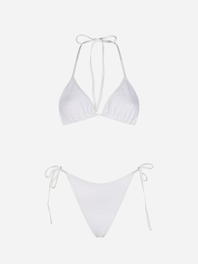 Mc2 Saint Barth Bikini Da Donna A Triangolo Crinkle