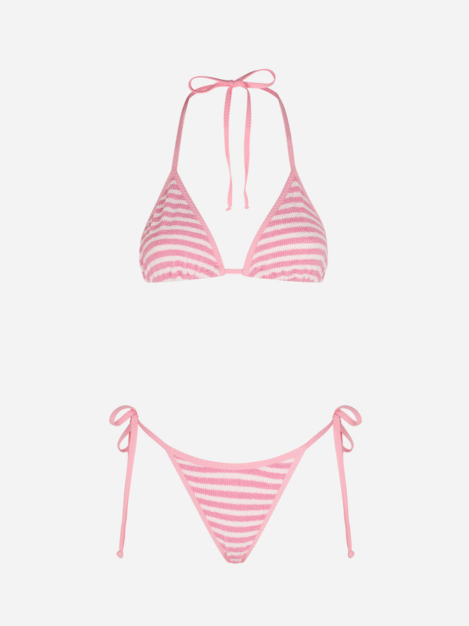 Mc2 Saint Barth Bikini Da Donna A Triangolo Crinkle