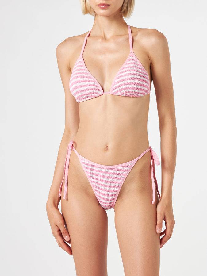 Mc2 Saint Barth Bikini da donna a triangolo crinkle