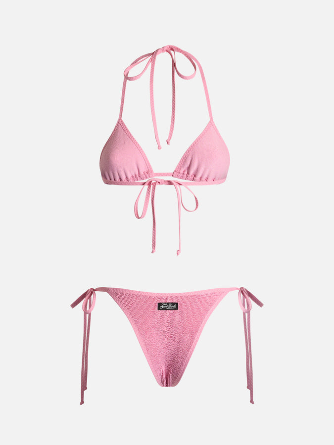 Mc2 Saint Barth Bikini Da Donna A Triangolo Crinkle
