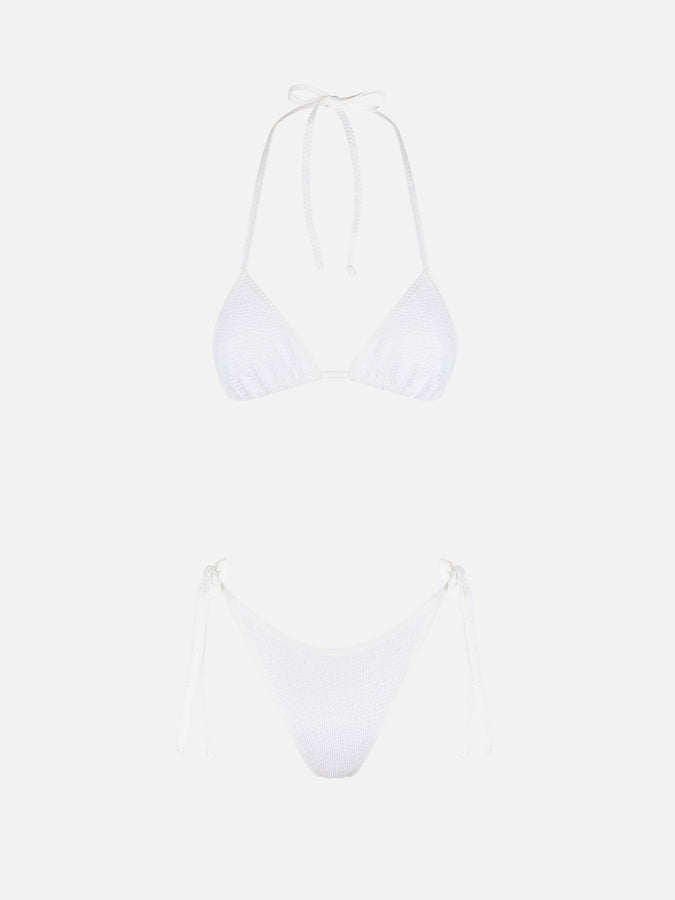 Mc2 Saint Barth Bikini Da Donna A Triangolo Crinkle