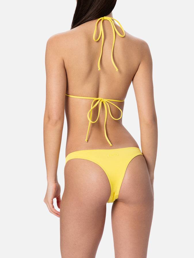 Mc2 Saint Barth Bikini Da Donna A Triangolo Giallo Pallido Leah Naomi