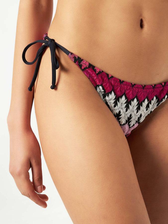 Mc2 Saint Barth Bikini Da Donna A Triangolo In Maglia Chevron