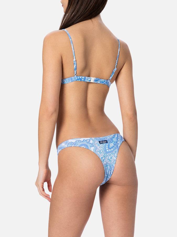 Mc2 Saint Barth Bikini Da Donna A Triangolo Paisley Rylie Naomi