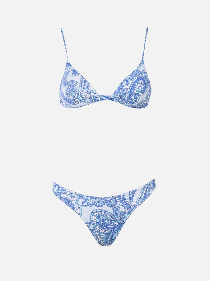 Mc2 Saint Barth Bikini Da Donna A Triangolo Paisley Rylie Naomi