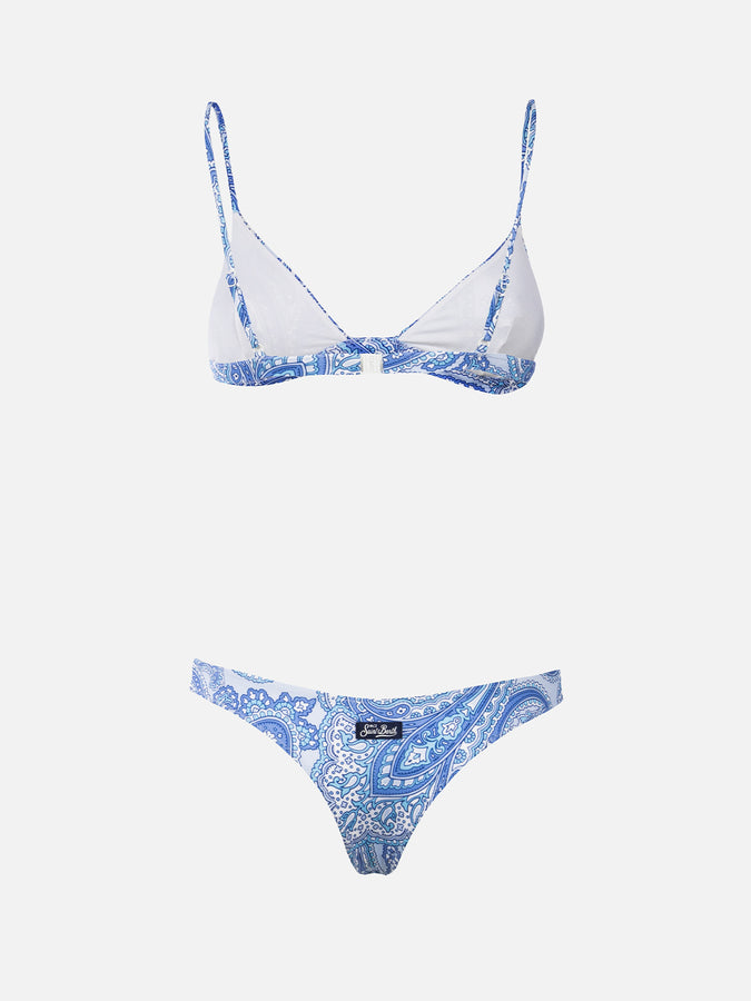 Mc2 Saint Barth Bikini Da Donna A Triangolo Paisley Rylie Naomi
