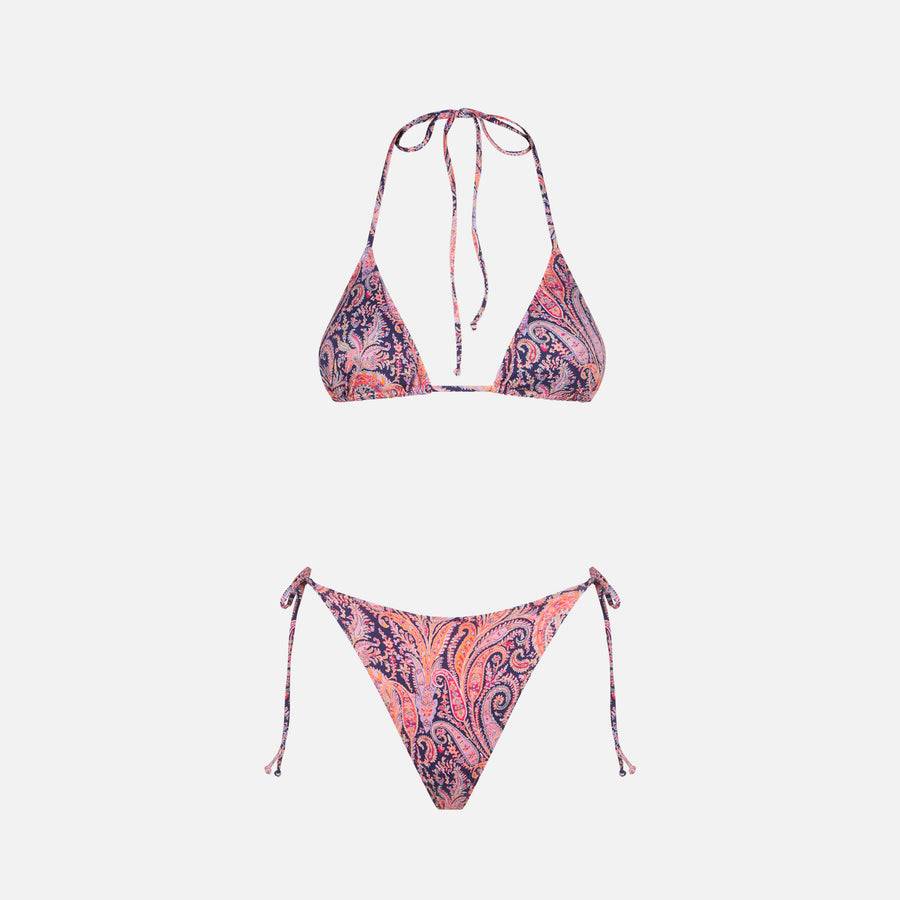 Mc2 Saint Barth Bikini Da Donna A Triangolo Stampa Fiori Liberty | EDIZIONE SPECIALE LIBERTY