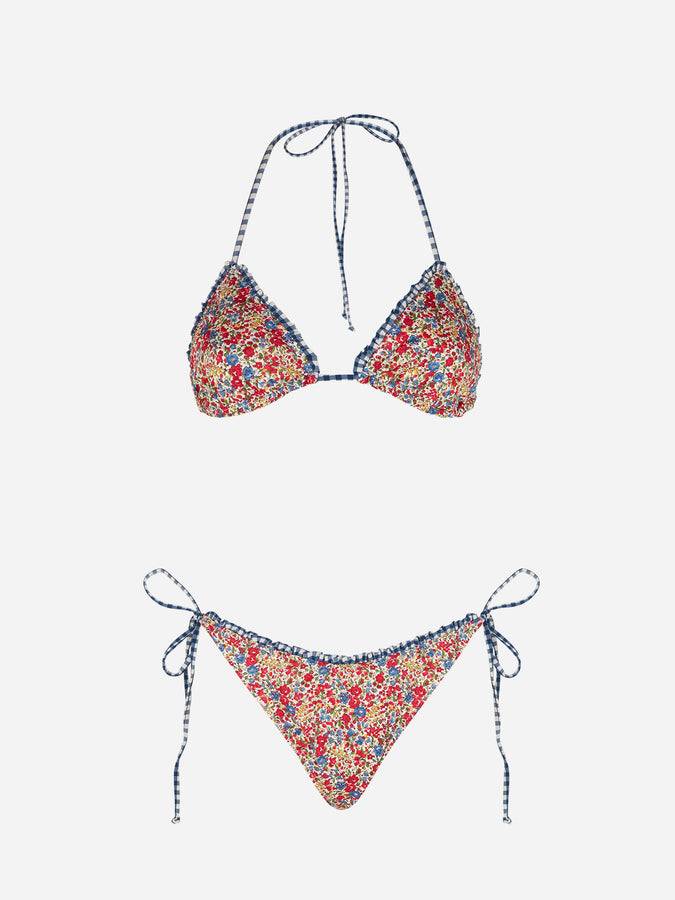 Mc2 Saint Barth Bikini Da Donna A Triangolo Stampa Liberty | EDIZIONE SPECIALE LIBERTY