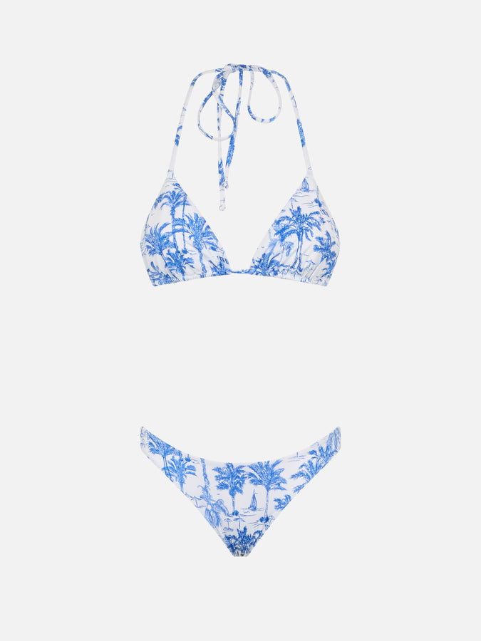 Mc2 Saint Barth Bikini Da Donna A Triangolo Toile De Jouy Leah Naomi
