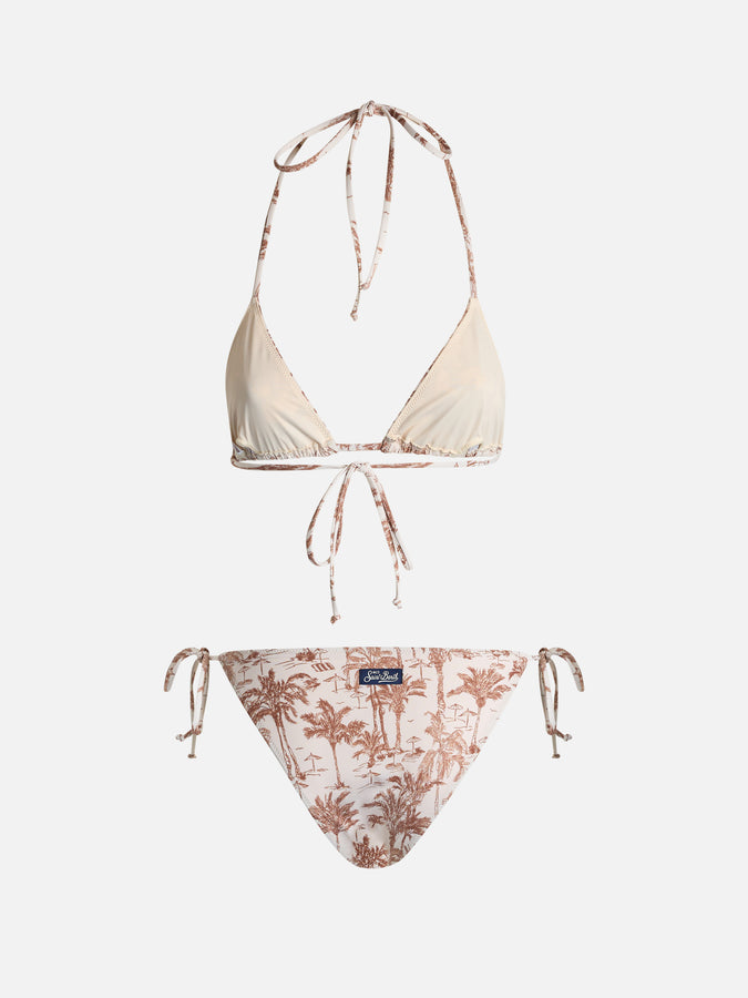 Mc2 Saint Barth Bikini Da Donna A Triangolo Toile De Jouy Leah Virgo