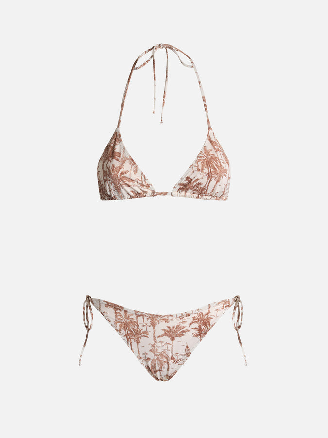 Mc2 Saint Barth Bikini Da Donna A Triangolo Toile De Jouy Leah Virgo
