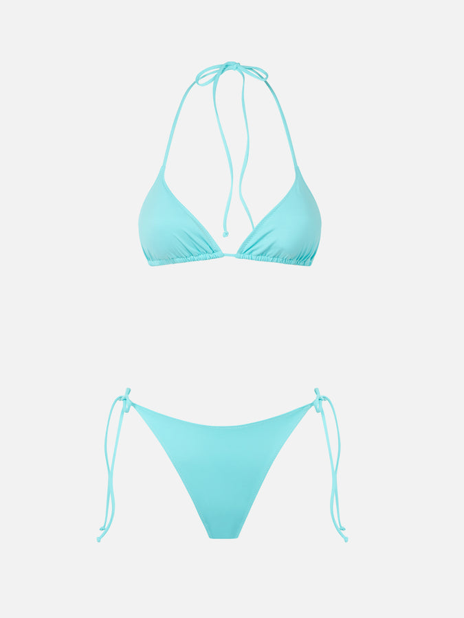 Mc2 Saint Barth Bikini Da Donna A Triangolo Verde Acqua