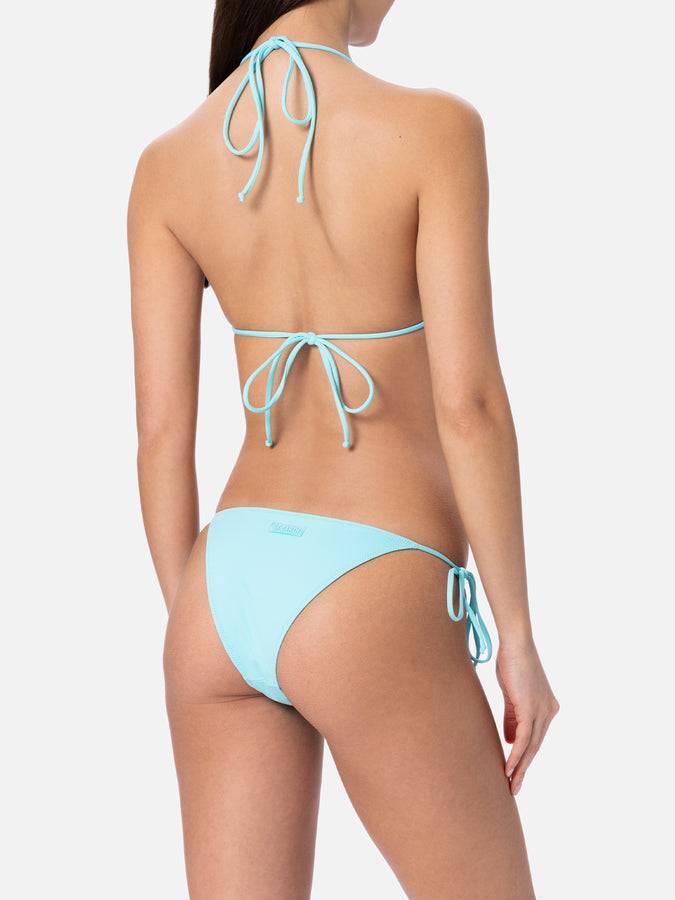 Mc2 Saint Barth Bikini Da Donna A Triangolo Verde Acqua Leah Marielle