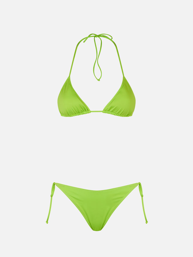 Mc2 Saint Barth Bikini Da Donna A Triangolo Verde Lime