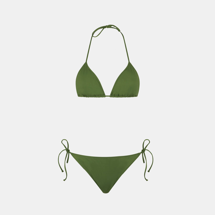 Mc2 Saint Barth Bikini Da Donna A Triangolo Verde Militare