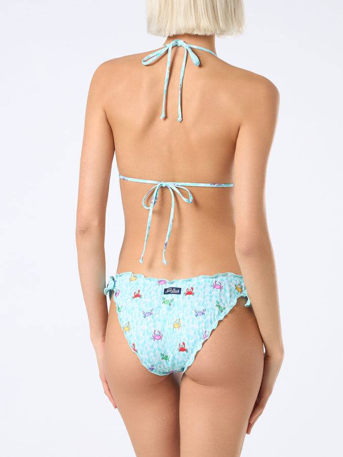 Mc2 Saint Barth Bikini Da Donna Classico A Triangolo Sarius Con Granchio