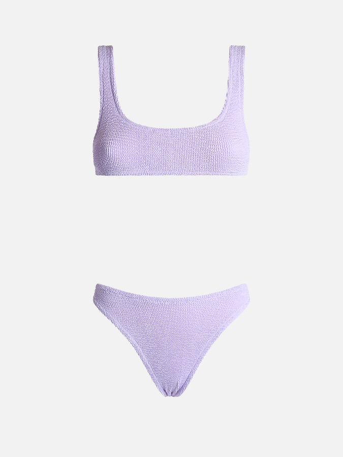 Mc2 Saint Barth Bikini Da Donna Classico Lilla Crinkle Naima Elise