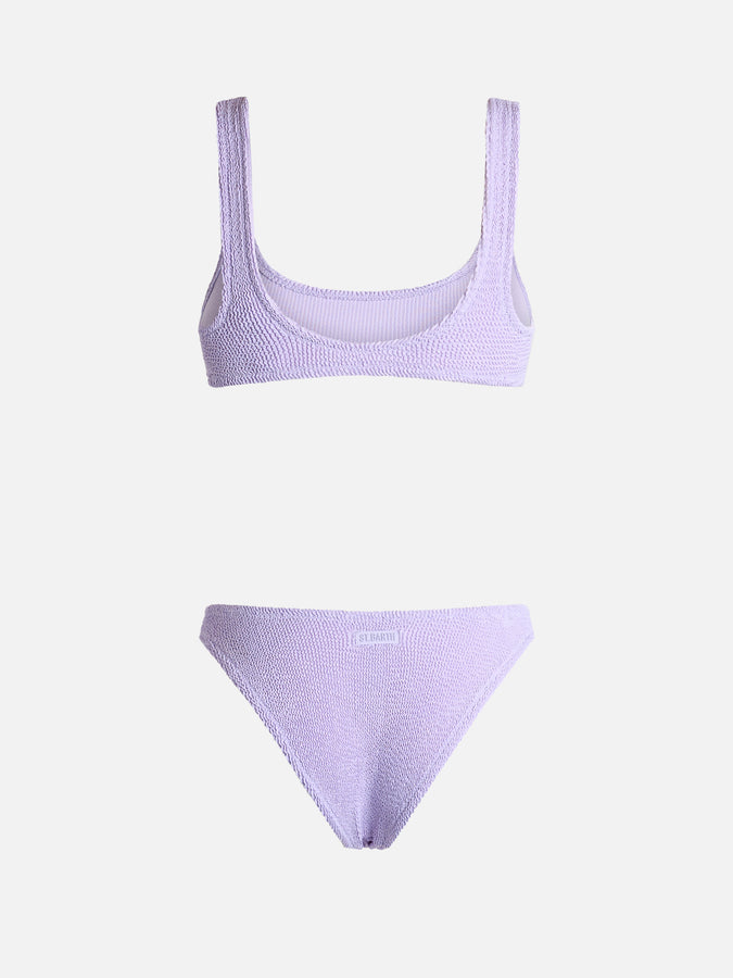 Mc2 Saint Barth Bikini Da Donna Classico Lilla Crinkle Naima Elise