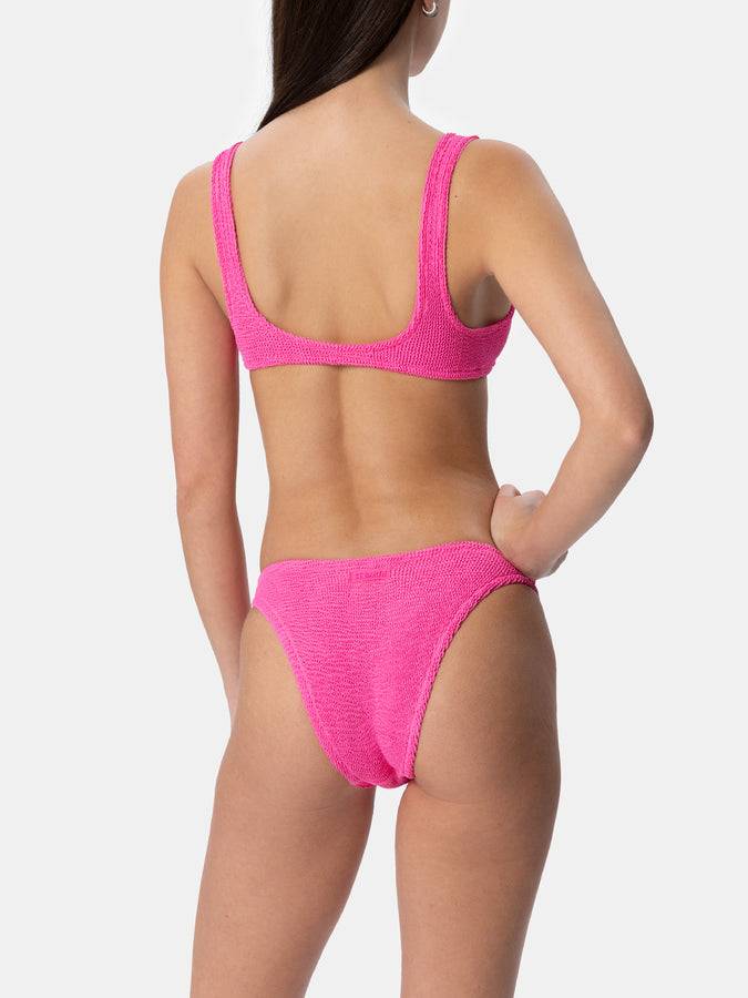 Mc2 Saint Barth Bikini Da Donna Classico Rosa Crinkle Naima Elise