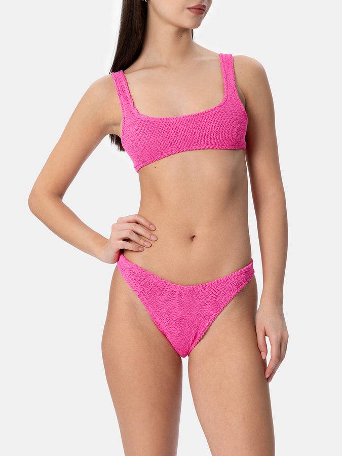 Mc2 Saint Barth Bikini da donna classico rosa crinkle Naima Elise