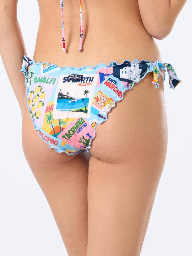 Mc2 Saint Barth Bikini Da Donna Classico Sarius A Triangolo Stampa Cartolina