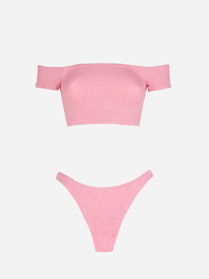 Mc2 Saint Barth Bikini Da Donna Crinkle Spallina Larga