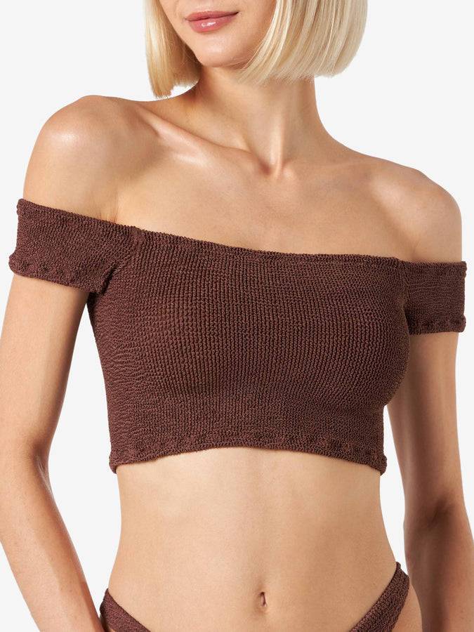 Mc2 Saint Barth Bikini Da Donna Crinkle Spallina Larga