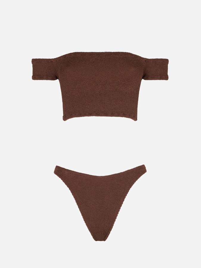 Mc2 Saint Barth Bikini Da Donna Crinkle Spallina Larga