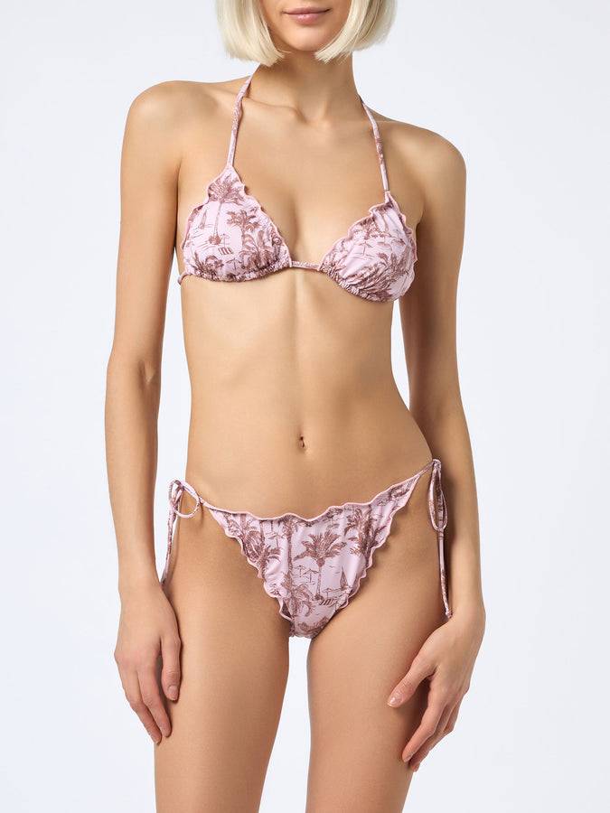 Mc2 Saint Barth Bikini Da Donna Toile De Jouy Classico A Triangolo Sagittarius Miami