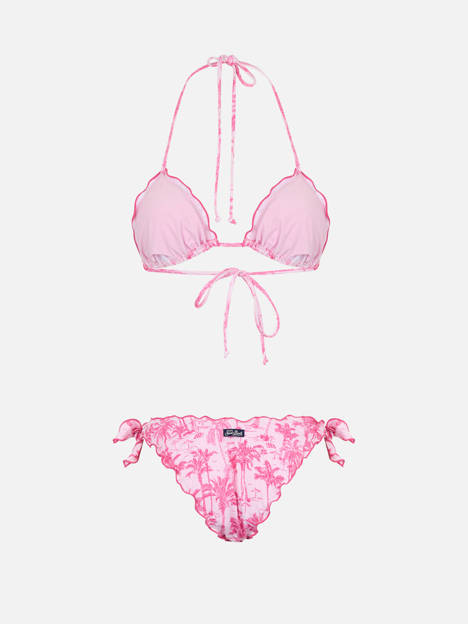 Mc2 Saint Barth Bikini Da Donna Toile De Jouy Classico A Triangolo Sagittarius Moon