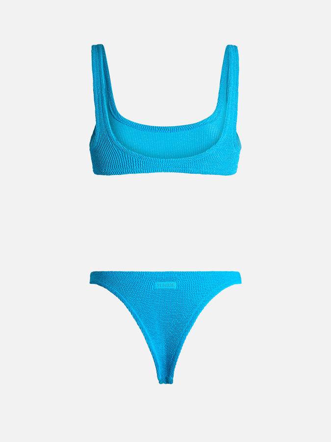 Mc2 Saint Barth Bikini Da Donna Turchese Classico Crinkle Naima Naomi