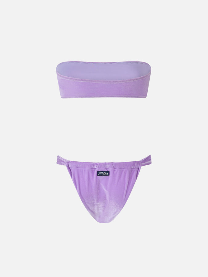 Mc2 Saint Barth Bikini Donna A Fascia In Ciniglia Rebby Noelle