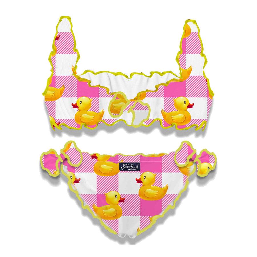 Mc2 Saint Barth Bikini Per Bambina Rosa Vichy E Papere