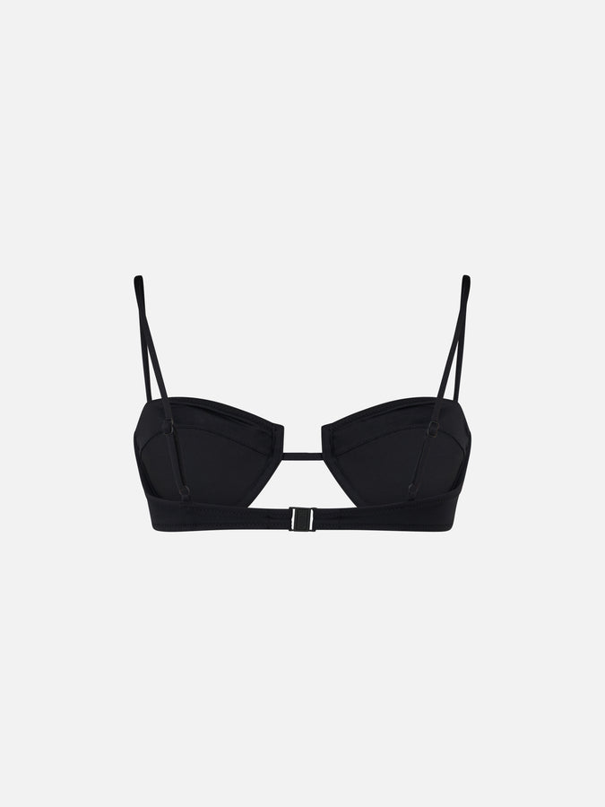 Mc2 Saint Barth Black Salina Underwired Bralette Top