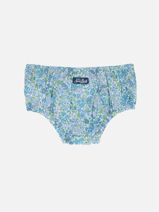 Mc2 Saint Barth Bloomer Per Neonata Pimmy Con Stampa Joanna Luise | REALIZZATO CON TESSUTO LIBERTY