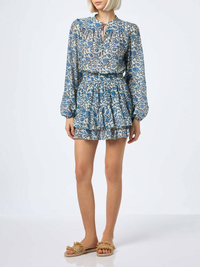 Mc2 Saint Barth Blusa Da Donna In Voile Di Seta Harper