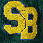 Mc2 Saint Barth Bomber In Maglia Verde Stile College