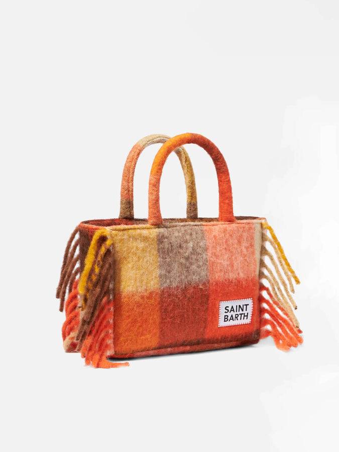 Mc2 Saint Barth Borsa A Mano Colette Con Check Multicolor E Frange