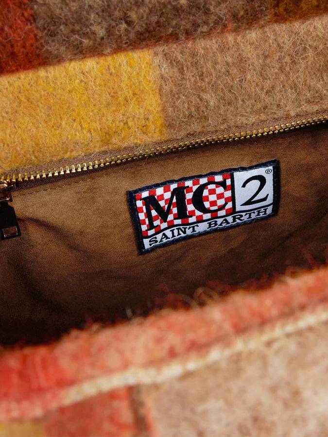 Mc2 Saint Barth Borsa A Mano Colette Con Check Multicolor E Frange