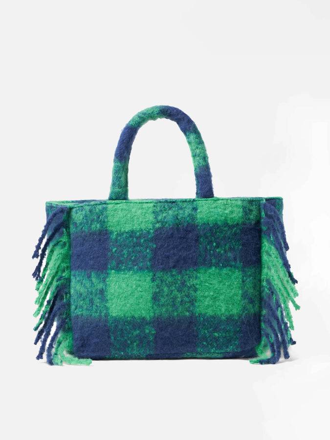 Mc2 Saint Barth Borsa A Mano Colette Con Stampa Tartan Verde