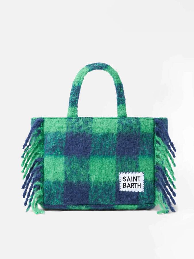 Mc2 Saint Barth Borsa a mano Colette con stampa tartan verde