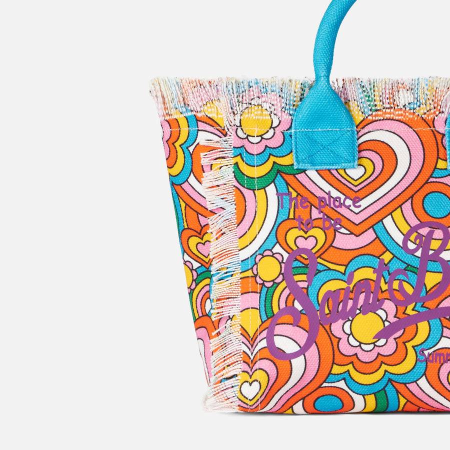 Mc2 Saint Barth Borsa A Mano Colette In Tela Di Cotone Multicolore
