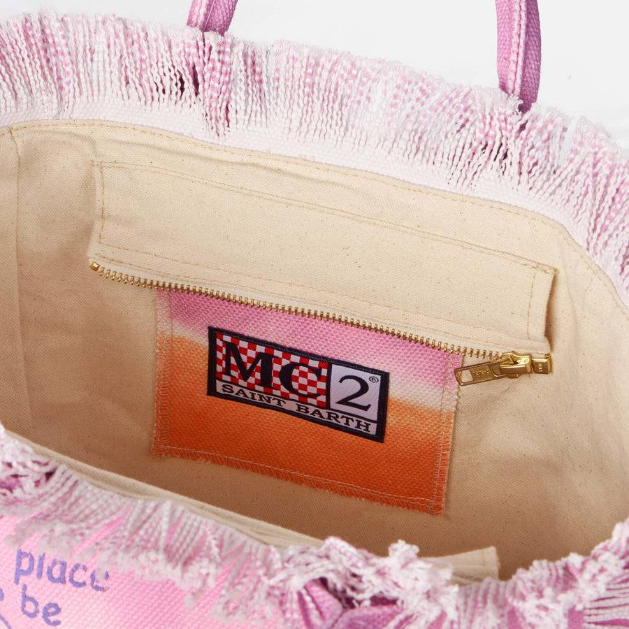 Mc2 Saint Barth Borsa A Mano Colette In Tela Di Cotone Tie-dye