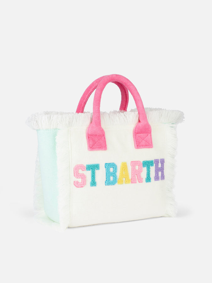 Mc2 Saint Barth Borsa A Mano Colette Sponge In Spugna Con Patch Multicolor