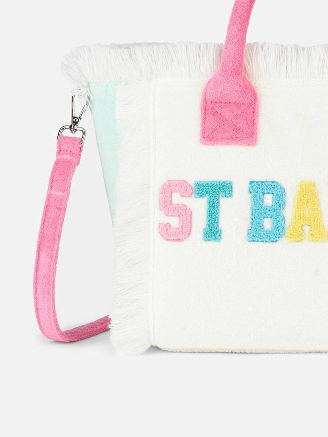 Mc2 Saint Barth Borsa A Mano Colette Sponge In Spugna Con Patch Multicolor
